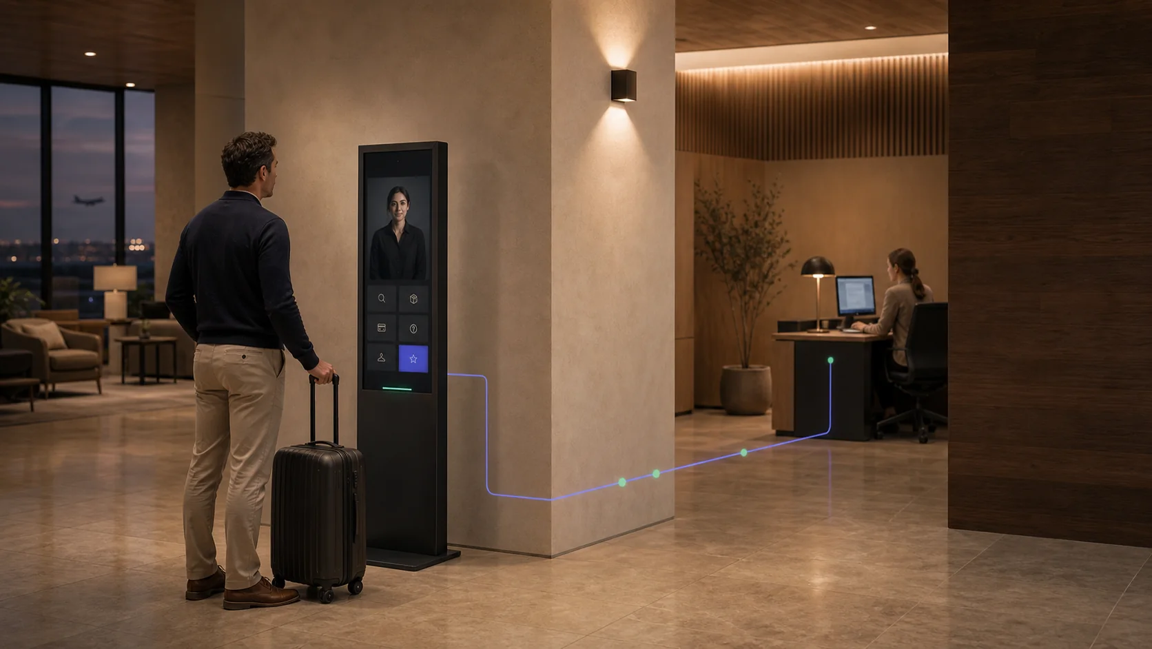 One Terminal Agent transferring context to a human support desk